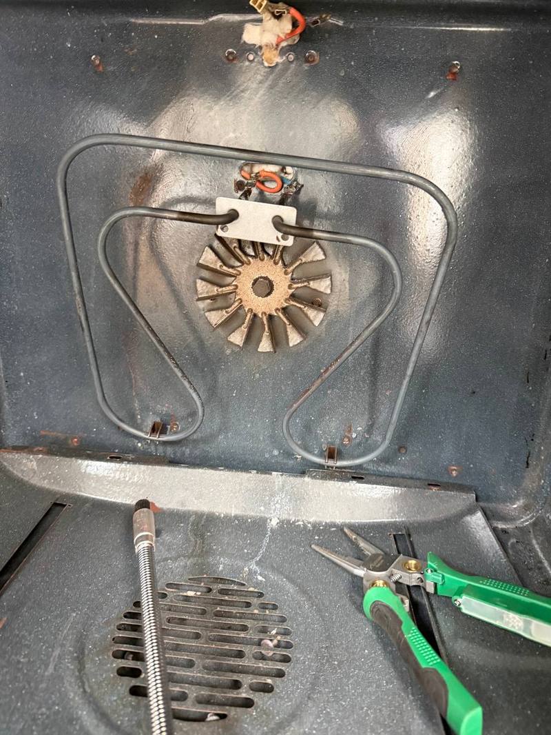 Oven heating element & convection fan